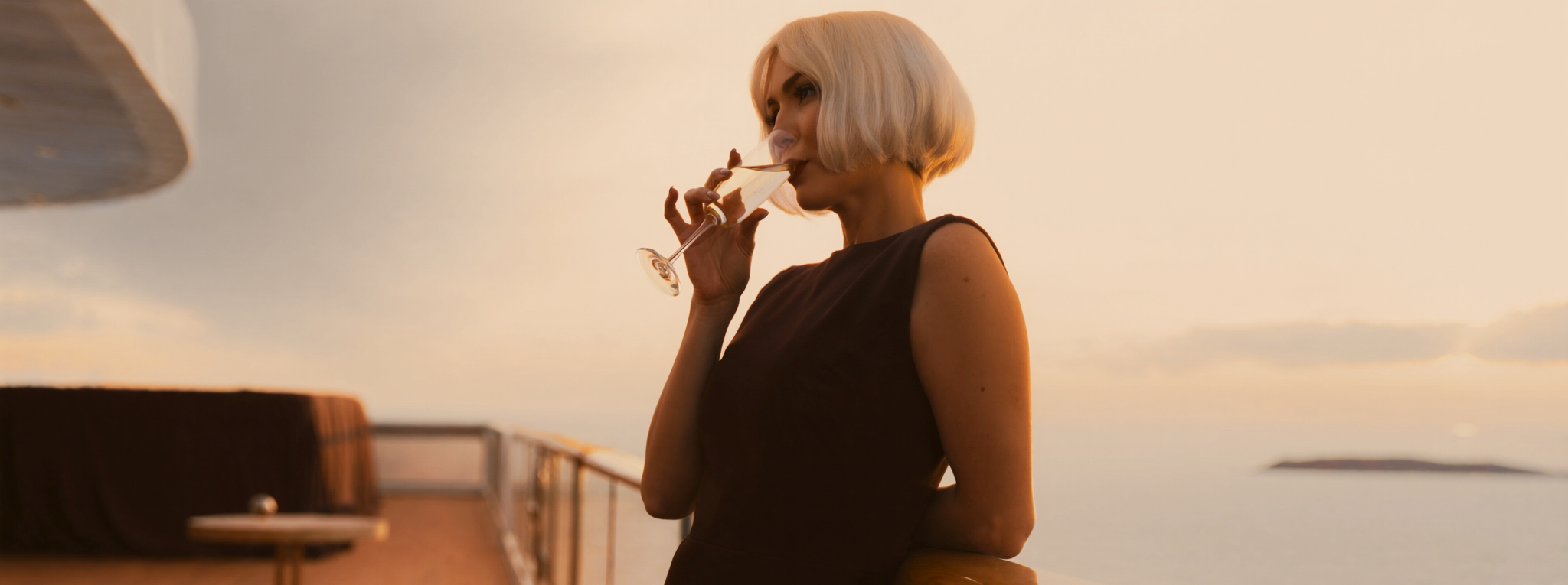 Golden-hour aboard a private yacht